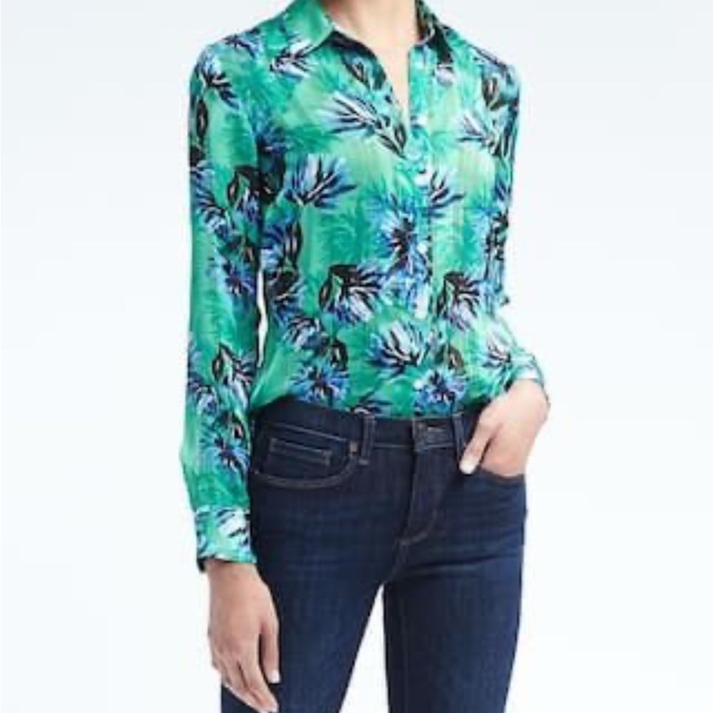 BANANA REPUBLIC DILLON BLOUSE-SIZE PETITE SMALL